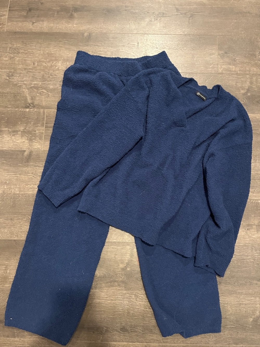 Cozy Navy Women's Lounge Pants & Top Set
